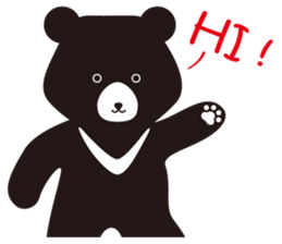 TAIWAN Only-Black Bear sticker #11566874