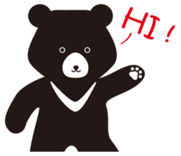 TAIWAN Only-Black Bear sticker #11566874