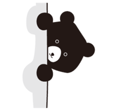 TAIWAN Only-Black Bear sticker #11566877