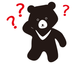 TAIWAN Only-Black Bear sticker #11566880