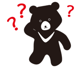 TAIWAN Only-Black Bear sticker #11566880