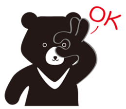 TAIWAN Only-Black Bear sticker #11566883