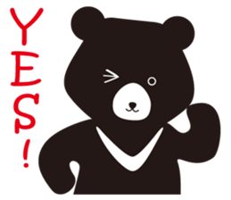 TAIWAN Only-Black Bear sticker #11566884