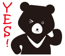 TAIWAN Only-Black Bear sticker #11566884