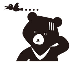 TAIWAN Only-Black Bear sticker #11566886