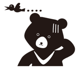 TAIWAN Only-Black Bear sticker #11566886