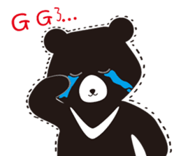 TAIWAN Only-Black Bear sticker #11566888