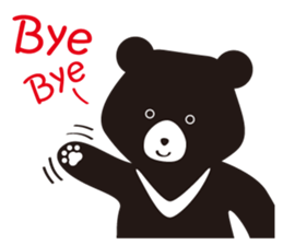 TAIWAN Only-Black Bear sticker #11566896