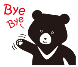 TAIWAN Only-Black Bear sticker #11566896