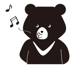 TAIWAN Only-Black Bear sticker #11566905