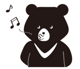 TAIWAN Only-Black Bear sticker #11566905