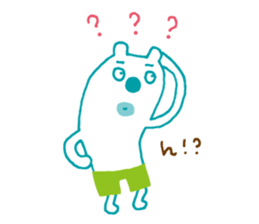 The bear which put on pants sticker #11575298