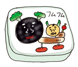 Message of Love with Character Bento sticker #11740994