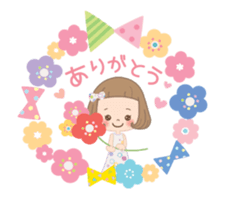 Animation sticker of the girl sticker #11814682