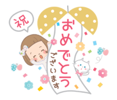 Animation sticker of the girl sticker #11814691