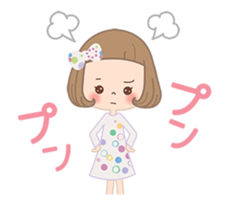 Animation sticker of the girl sticker #11814697