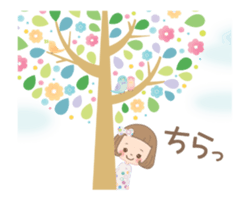 Animation sticker of the girl sticker #11814698