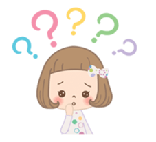 Animation sticker of the girl sticker #11814700