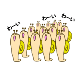 Moving snail's sticker sticker #11889511