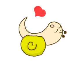 Moving snail's sticker sticker #11889512