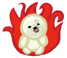 DOGGY KUMA HAPPY LIFE!!!! sticker #11893315