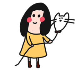 QQQ girl 3 sticker #11903780