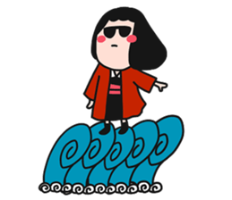 QQQ girl 3 sticker #11903782