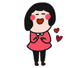 QQQ girl 3 sticker #11903785