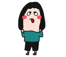 QQQ girl 3 sticker #11903792