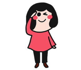 QQQ girl 3 sticker #11903794