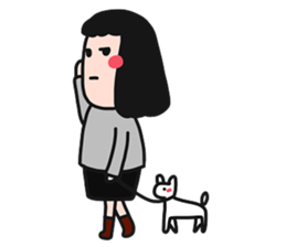 QQQ girl 3 sticker #11903797