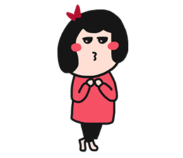 QQQ girl 3 sticker #11903798