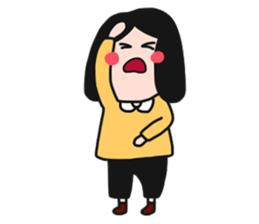 QQQ girl 3 sticker #11903801