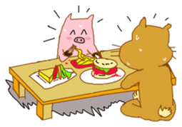 Witty Sweethearts M & P (Mouse & Pig) sticker #11983825