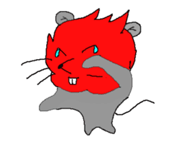 Fire Rat Man sticker #11983862