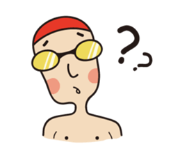 Swimmer R sticker #12066959