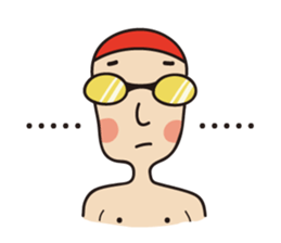 Swimmer R sticker #12066960