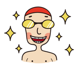 Swimmer R sticker #12066962