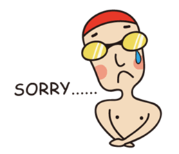 Swimmer R sticker #12066965