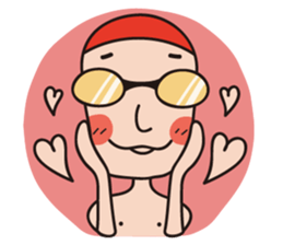 Swimmer R sticker #12066967