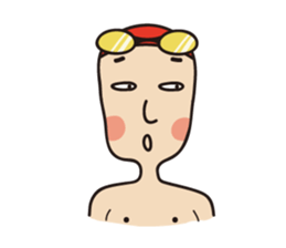 Swimmer R sticker #12066969