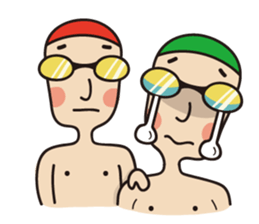 Swimmer R sticker #12066972