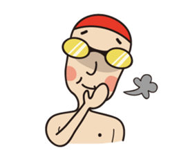 Swimmer R sticker #12066973