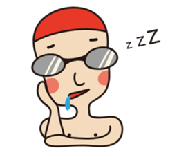 Swimmer R sticker #12066977
