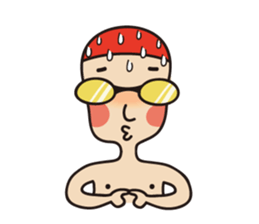 Swimmer R sticker #12066978