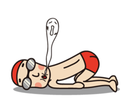 Swimmer R sticker #12066982