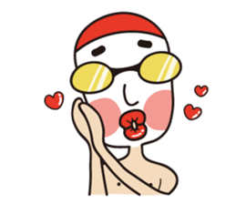 Swimmer R sticker #12066983