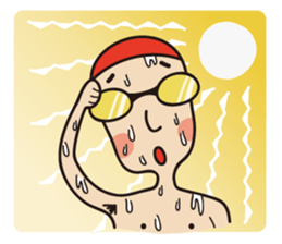 Swimmer R sticker #12066985