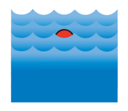 Swimmer R sticker #12066996