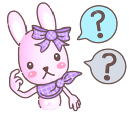 BunnyPirl - A pink-purple rabbit (TH) sticker #12084331
